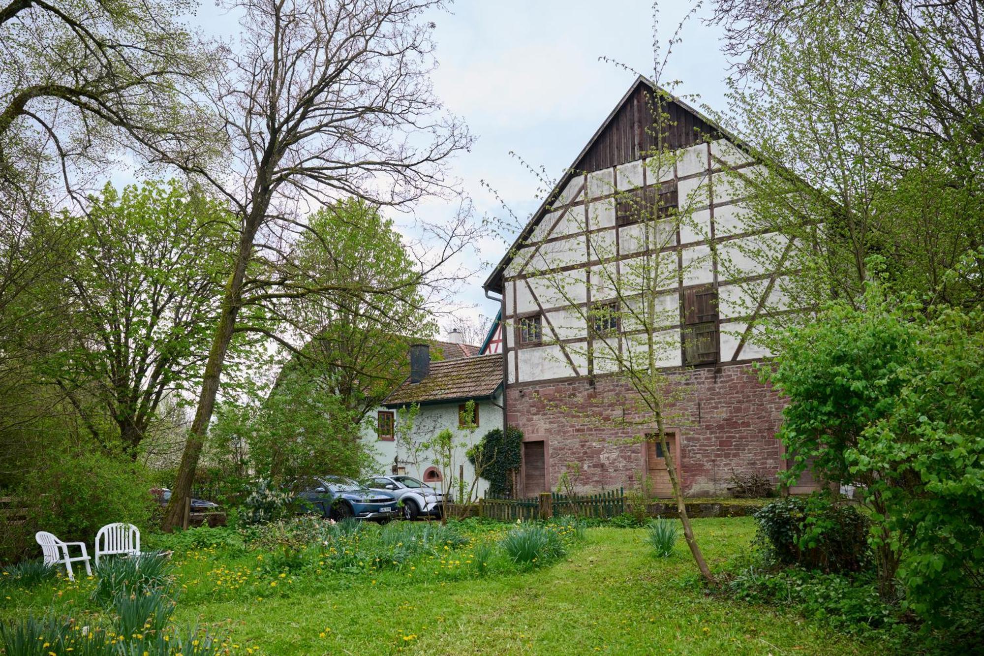 Ferienwohnung In Historischer Muehle Buchen  Buitenkant foto